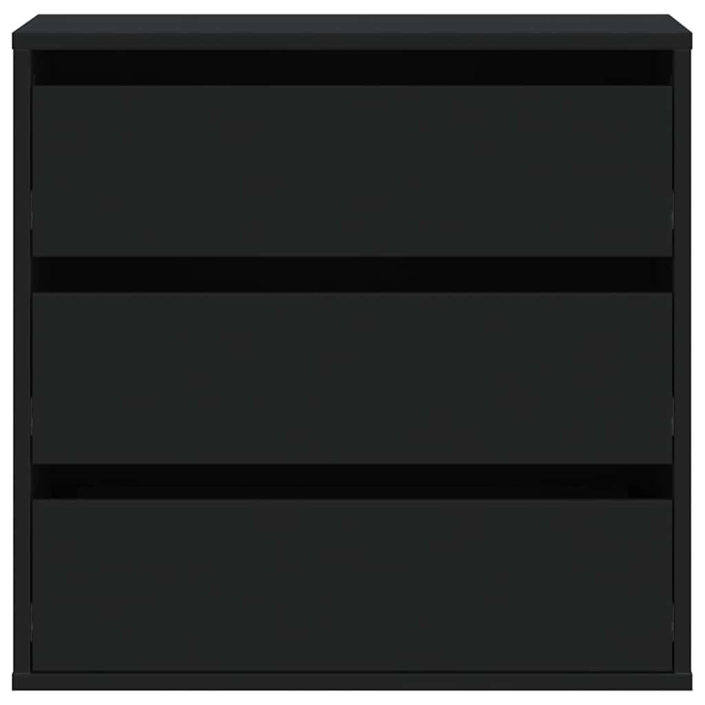 Corner Chest of Drawers Black 60x41x58 cm Engineered Wood